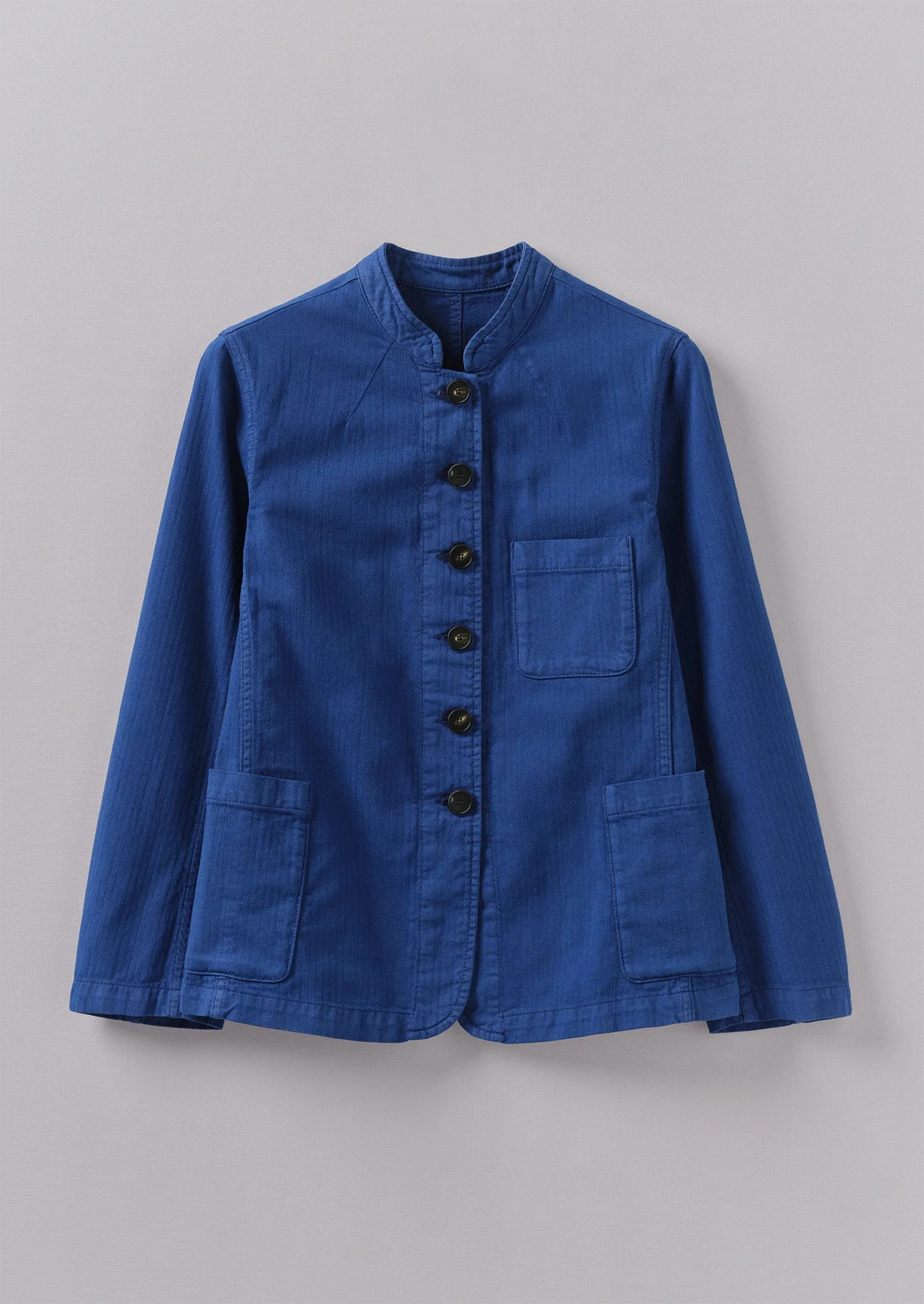 Cotton Herringbone Utility Jacket | Thistle sold by TOAST