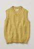 Donegal Wool Tank | Soft Yellow sold by TOAST
