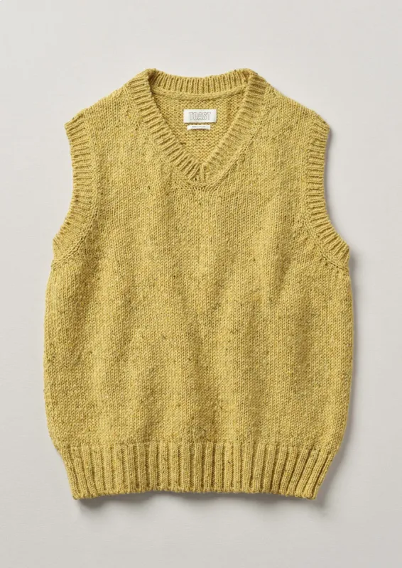 Donegal Wool Tank | Soft Yellow sold by TOAST