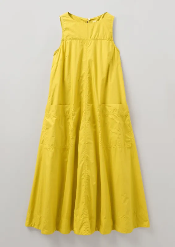 Patch Pocket Poplin Dress | Sunshine Yellow sold by TOAST