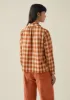 Anja Check Cotton Shirt | Cinnamon sold by TOAST