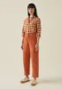 Anja Check Cotton Shirt | Cinnamon sold by TOAST