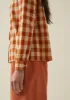 Anja Check Cotton Shirt | Cinnamon sold by TOAST