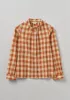 Anja Check Cotton Shirt | Cinnamon sold by TOAST
