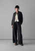 Corinne Cotton Linen Wide Leg Trousers | Slate Navy sold by TOAST