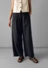 Corinne Cotton Linen Wide Leg Trousers | Slate Navy sold by TOAST