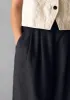 Corinne Cotton Linen Wide Leg Trousers | Slate Navy sold by TOAST