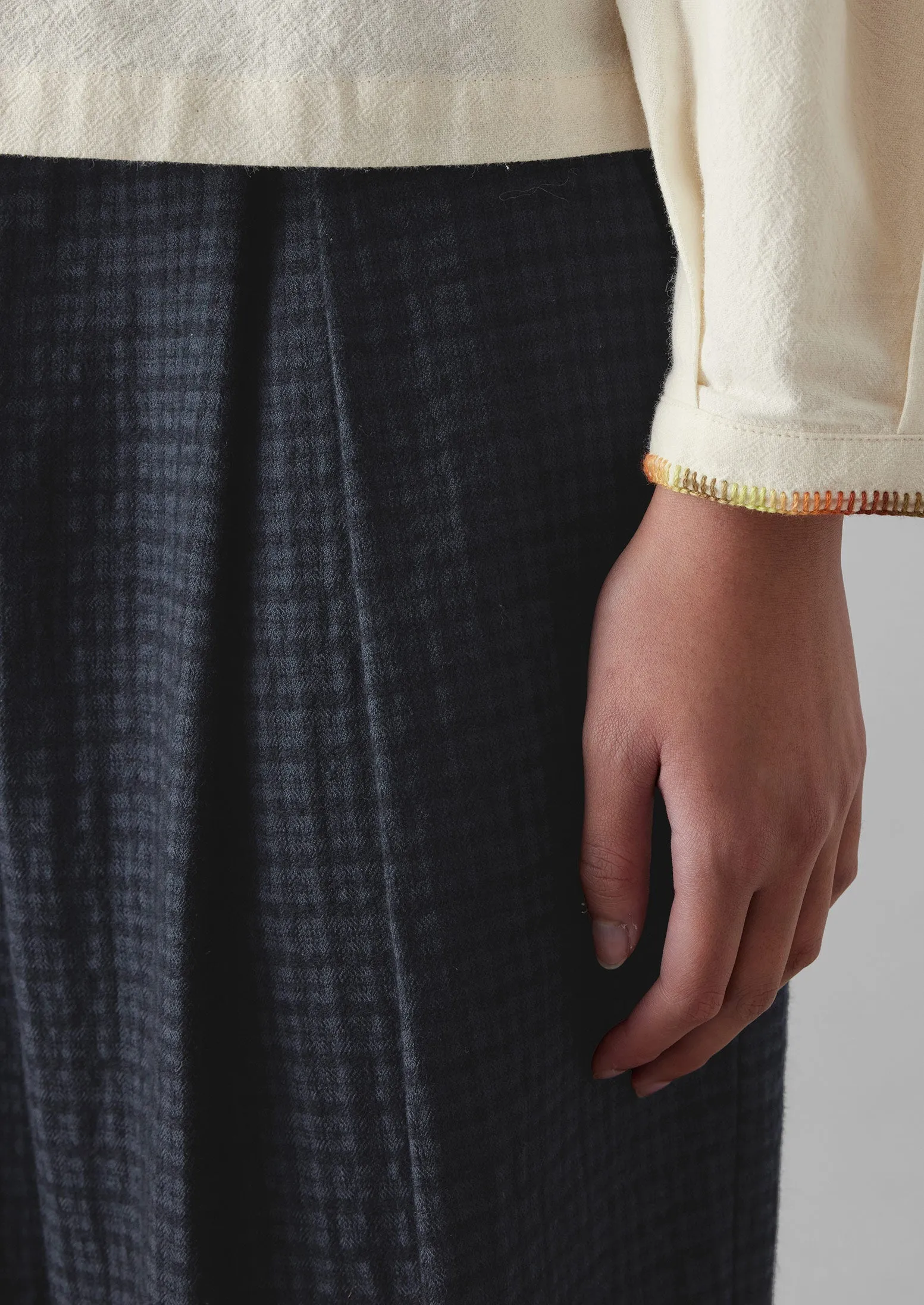 Jude Check Wool Trousers | Slate Blue sold by TOAST product image thumbnail 3