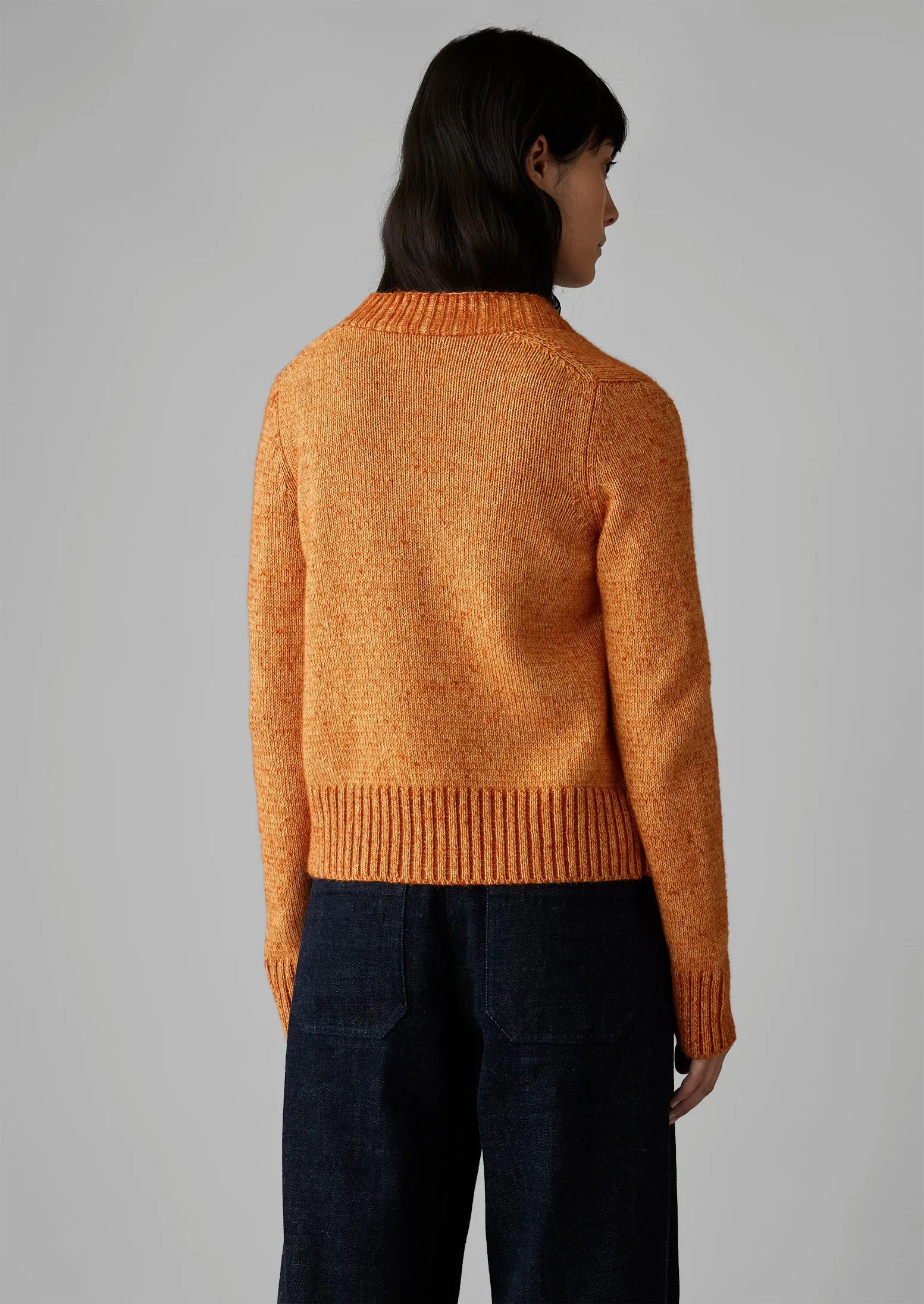 V-Neck Alpaca Blend Cardigan | Butternut Melange sold by TOAST product image thumbnail 5