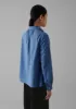 Anja Check Cotton Shirt | Slate/Dark Cornflower sold by TOAST