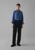 Anja Check Cotton Shirt | Slate/Dark Cornflower sold by TOAST