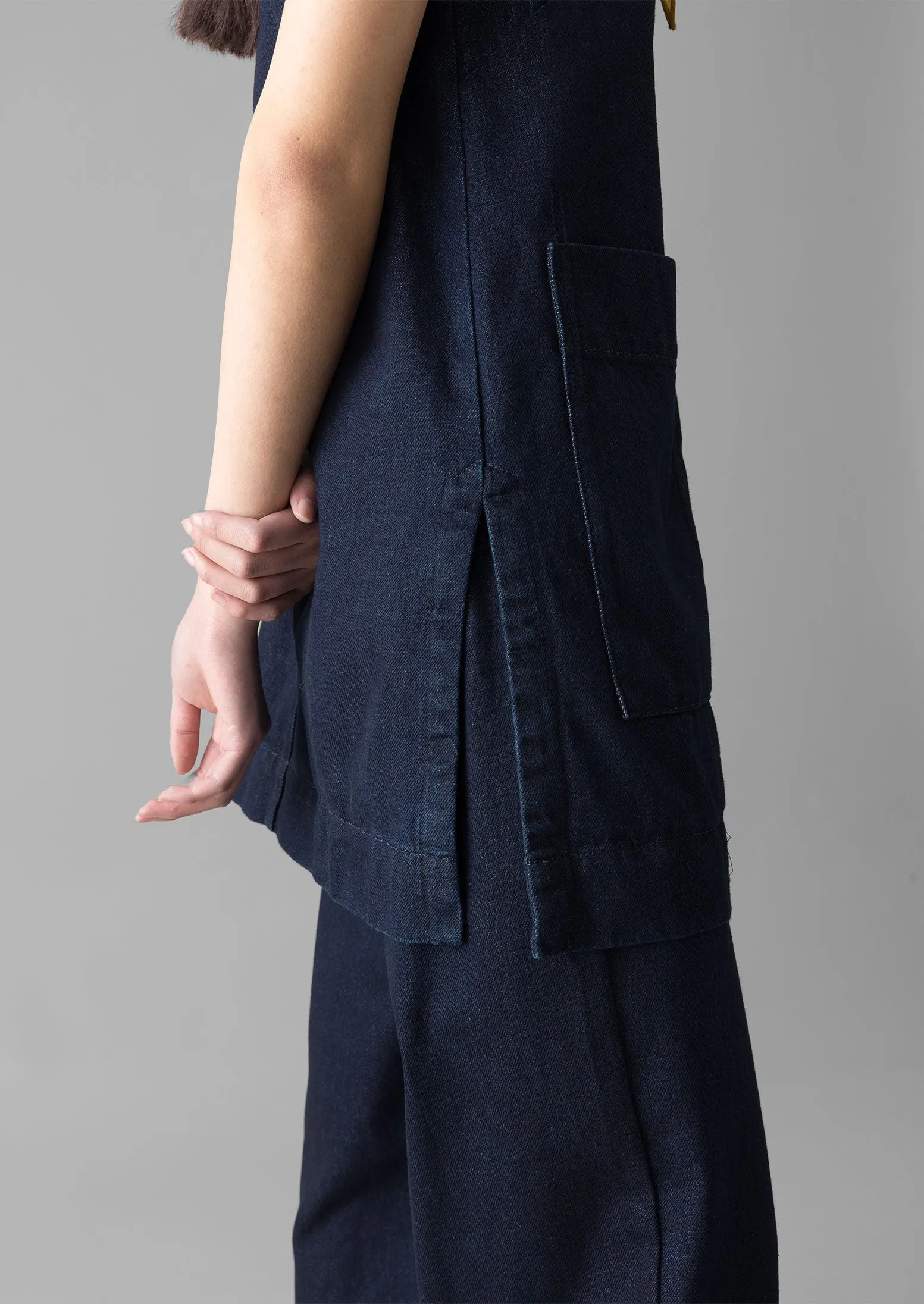 Indigo Denim Cotton Tunic | Indigo sold by TOAST product image thumbnail 4