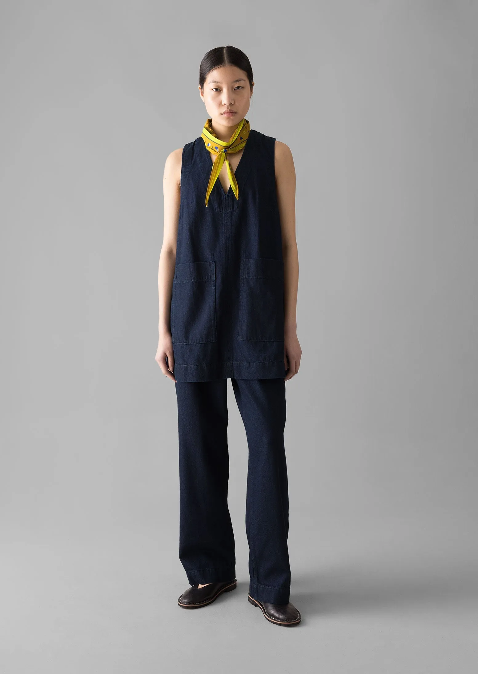 Indigo Denim Cotton Tunic | Indigo sold by TOAST product image thumbnail 2