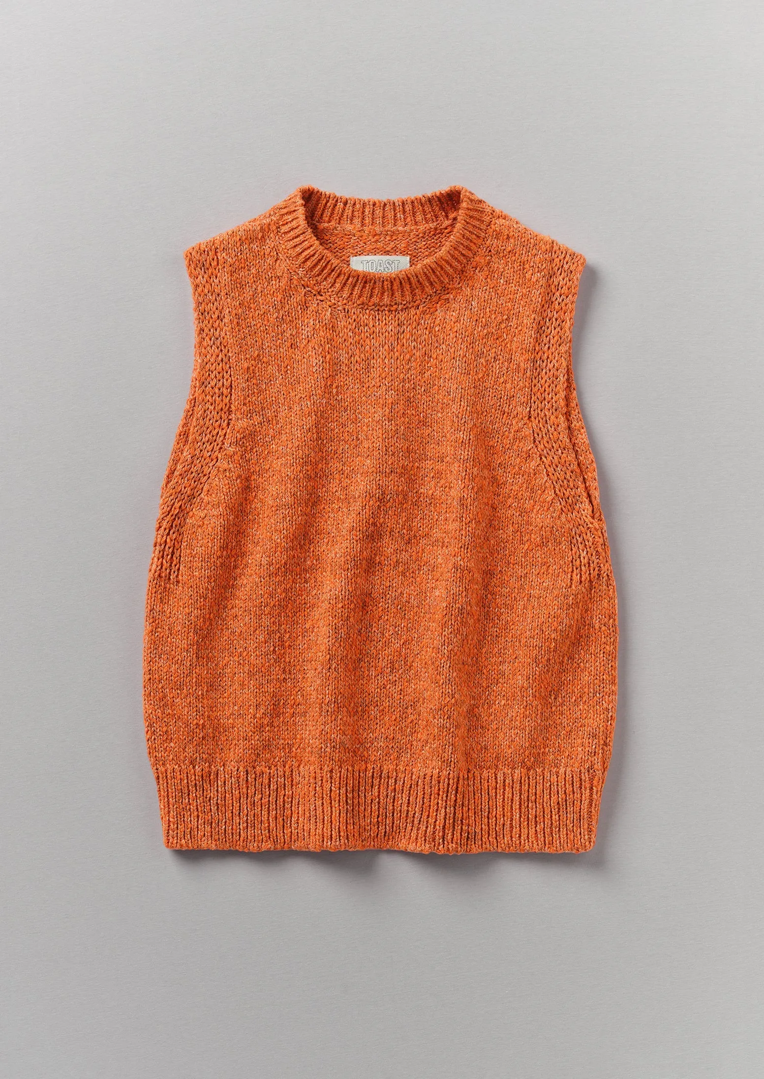 Chunky Cotton Knitted Tank | Nasturtium sold by TOAST