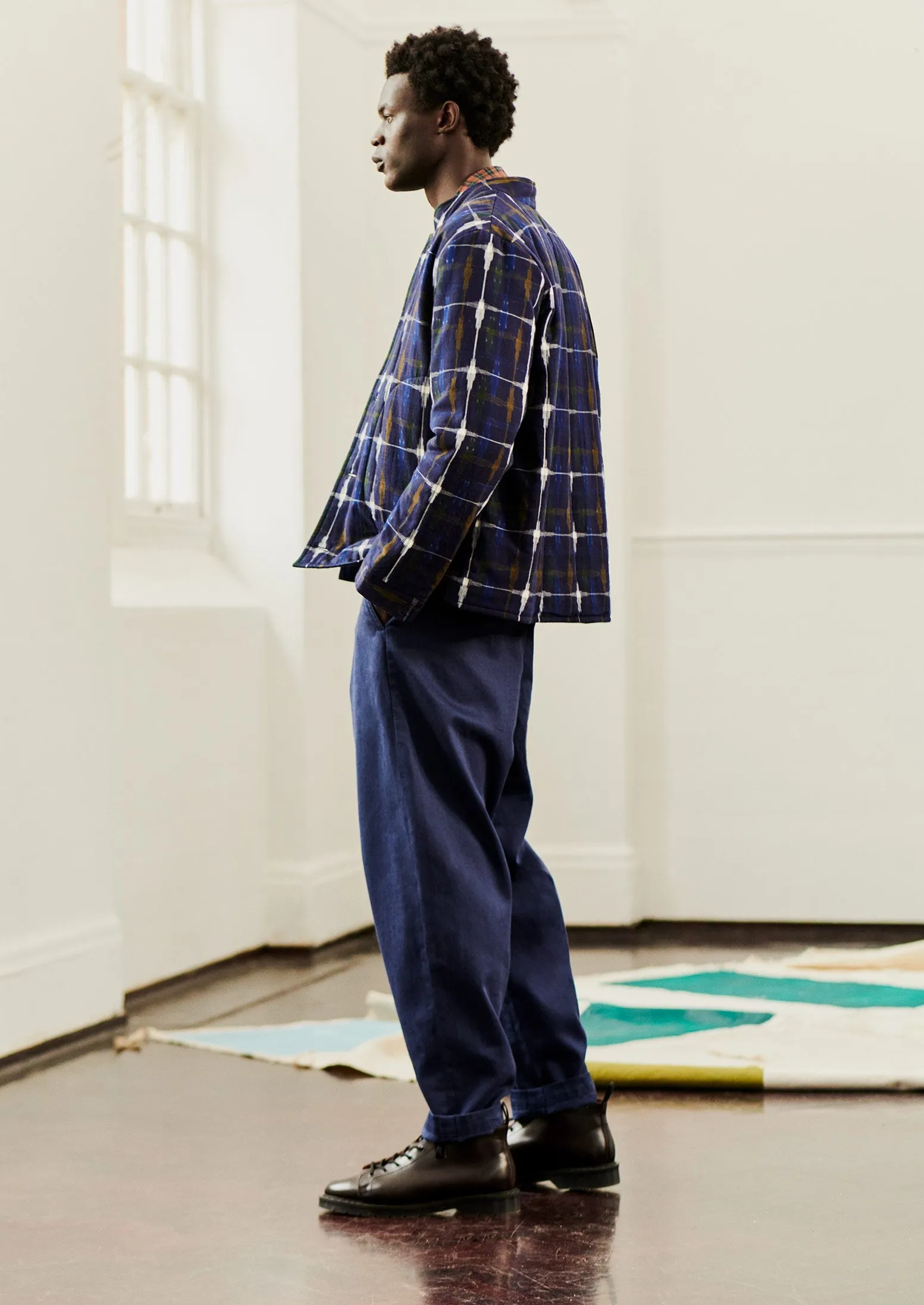 Padded Ikat Jacket | Indigo sold by TOAST product image thumbnail 3