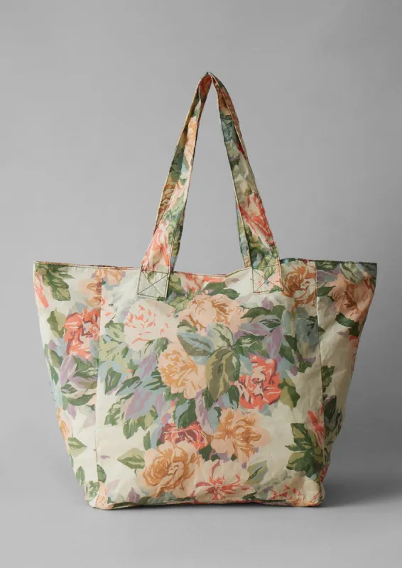 Garden Floral Waxed Cotton Tote | Multi sold by TOAST