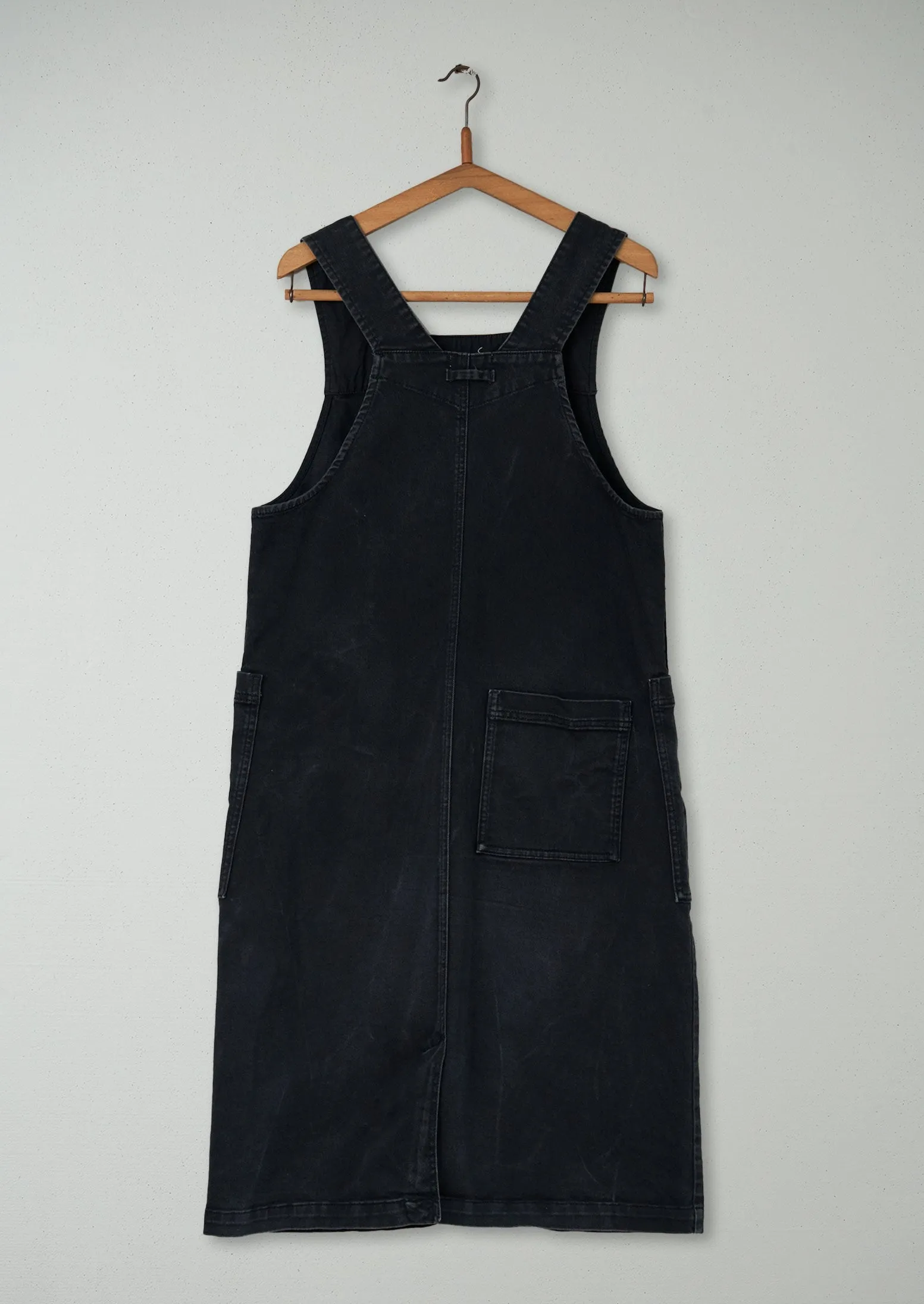 Reworn Denim Pinafore Dress Size 12 (448) | Washed Black sold by TOAST product image thumbnail 2