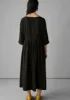 Freya Crinkle Organic Cotton Dress | Darkest Olive sold by TOAST