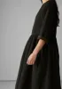 Freya Crinkle Organic Cotton Dress | Darkest Olive sold by TOAST