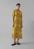 Collector Print Fluid Shirt Dress | Golden Ochre sold by TOAST