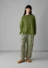 Gingham Linen Patch Pocket Trousers | Garden Green sold by TOAST