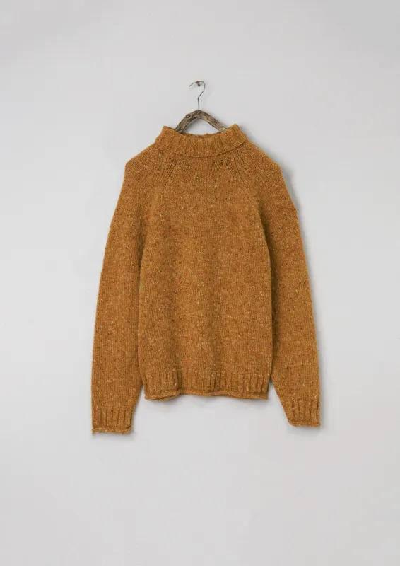 Renewed Mens Donegal Roll Neck Sweater Size XL (005) | Ochre sold by TOAST