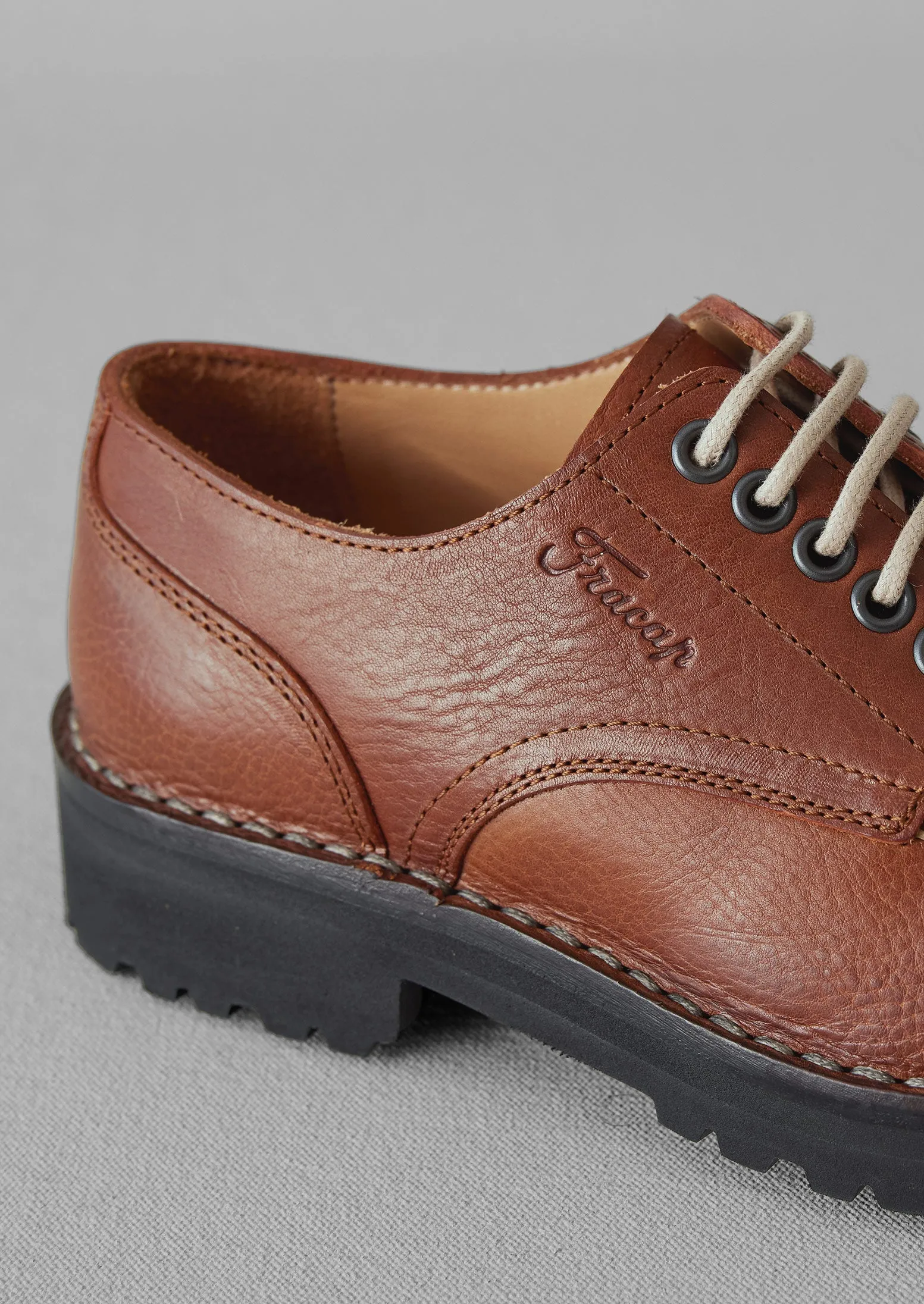 Fracap Leather Postman Shoes | Brown sold by TOAST product image thumbnail 3
