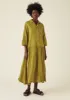 Check Crinkle Cotton Dress | Slate/Pomelo sold by TOAST