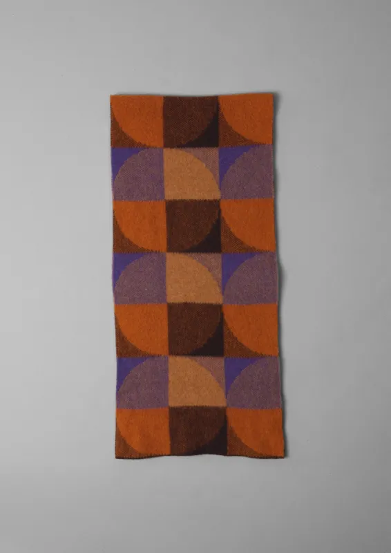Colour Block Wool Scarf | Ginger Multi sold by TOAST