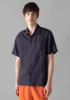 Linen Short Sleeve Shirt | Slate sold by TOAST