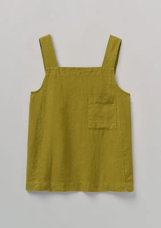 Patch Pocket Garment Dyed Linen Tank Top | Fenugreek sold by TOAST