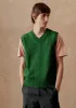 Donegal Wool Knitted Tank | Emerald sold by TOAST