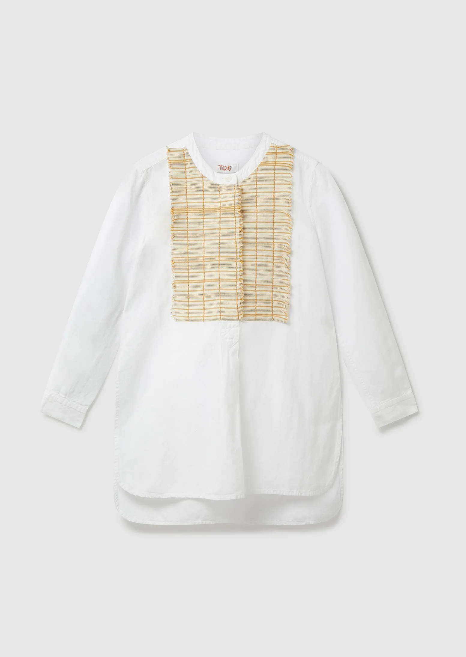 Renewed Tom of Holland Half Placket Cotton Shirt Size 6 | Ecru sold by TOAST