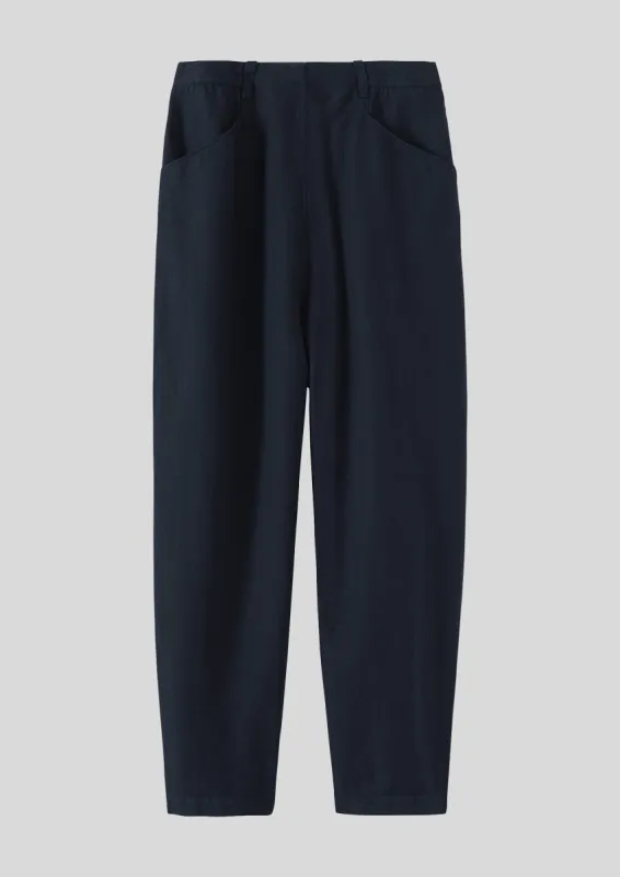 Slate Alix Cotton Linen Trousers | Slate sold by TOAST