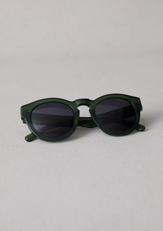 Finlay and Co Charlotte Sunglasses | Bottle Green sold by TOAST
