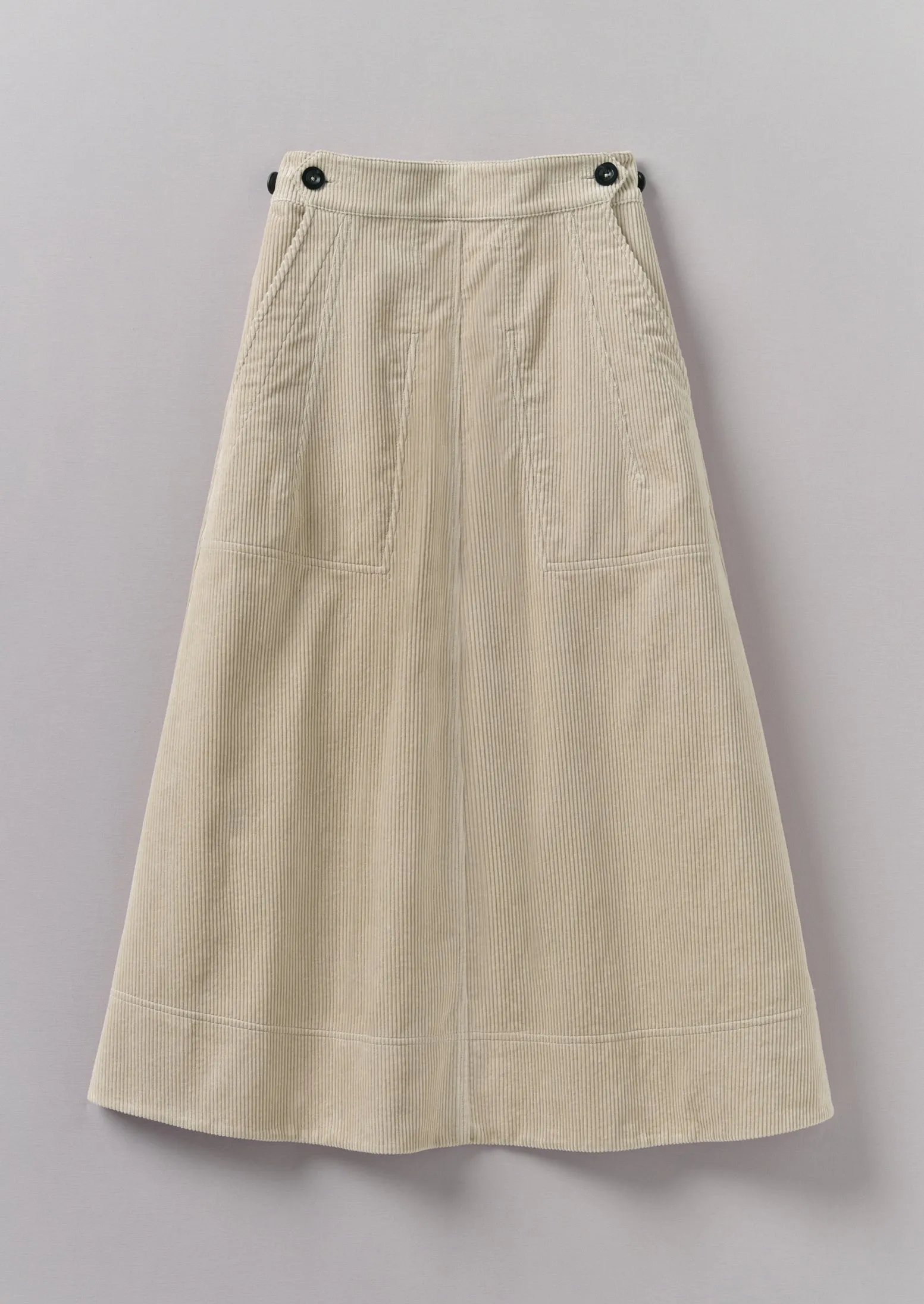 Organic Cord A Line Skirt | Moonstone sold by TOAST