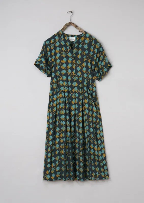 Renewed Peaks Print Easy Dress Size 8 (080) | Oil sold by TOAST