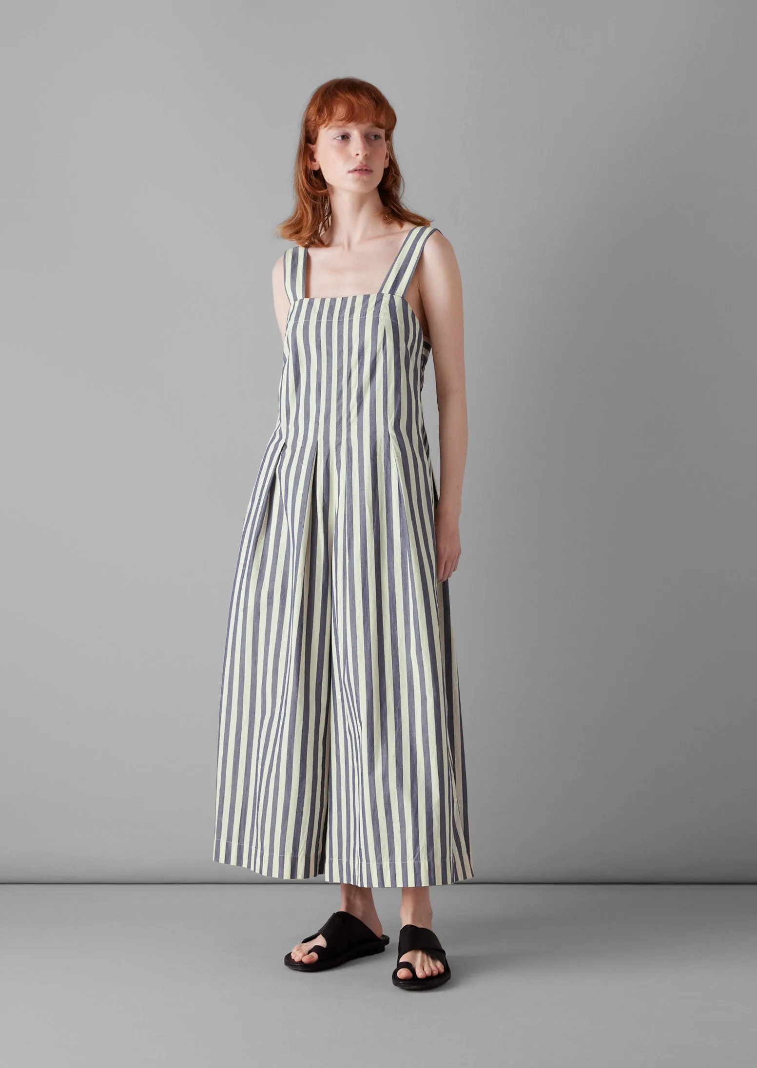 Oyo Stripe Cotton Jumpsuit | Butter sold by TOAST product image thumbnail 5