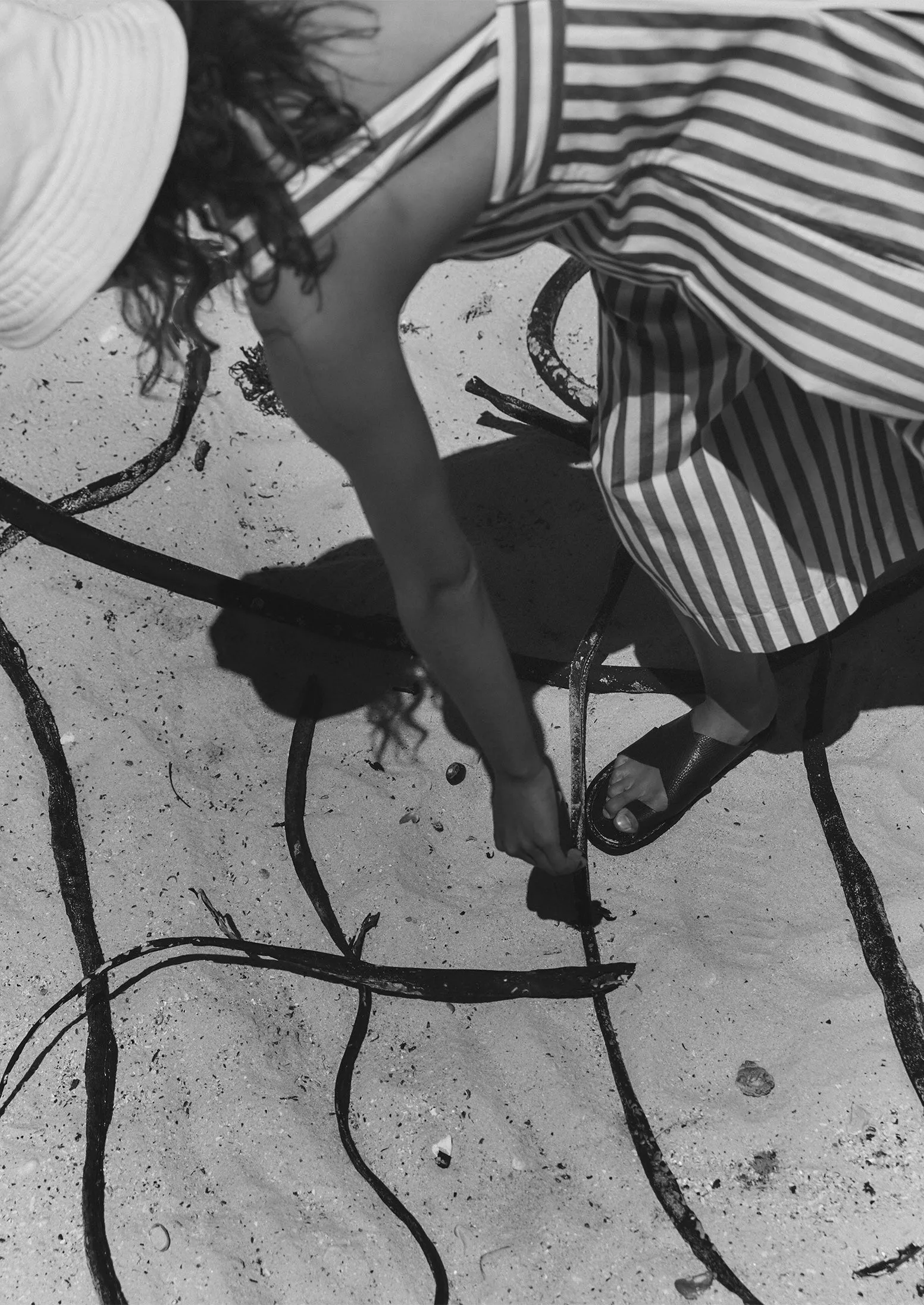 Oyo Stripe Cotton Jumpsuit | Butter sold by TOAST product image thumbnail 3