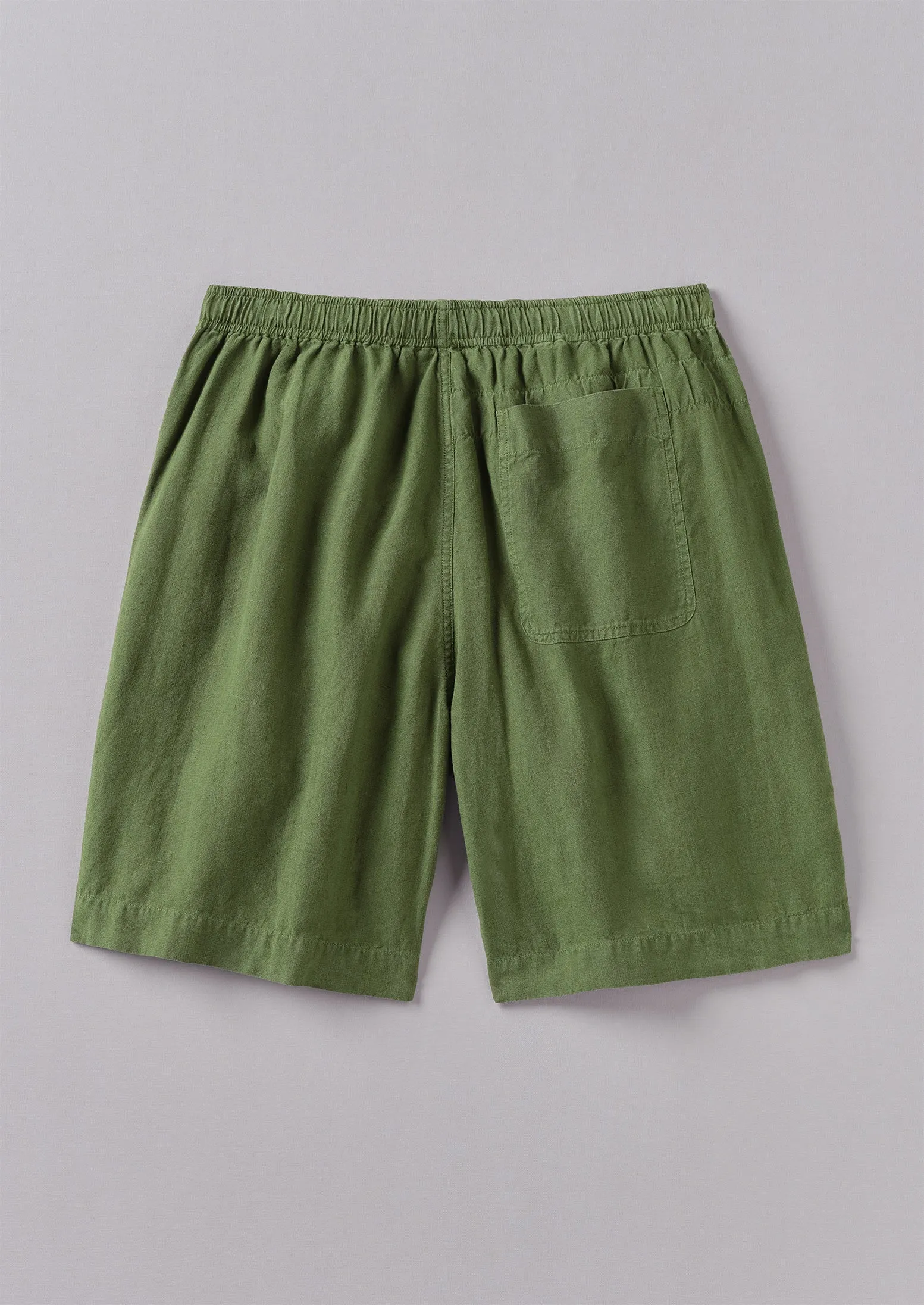 Garment Dyed Linen Drawstring Shorts | Propagator Green sold by TOAST product image thumbnail 5