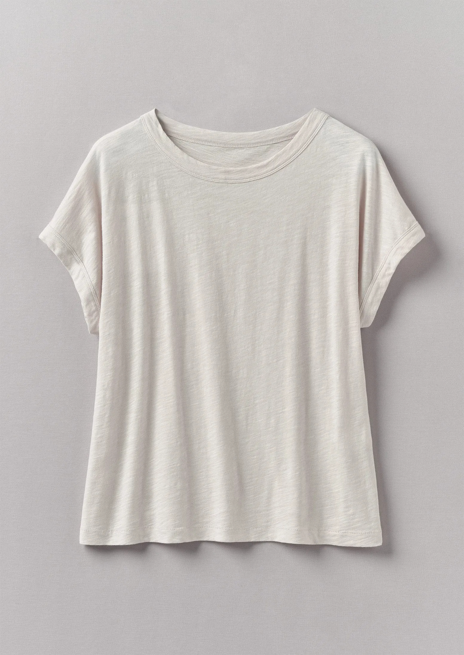 Alda Organic Cotton Easy Tee | Pebble sold by TOAST