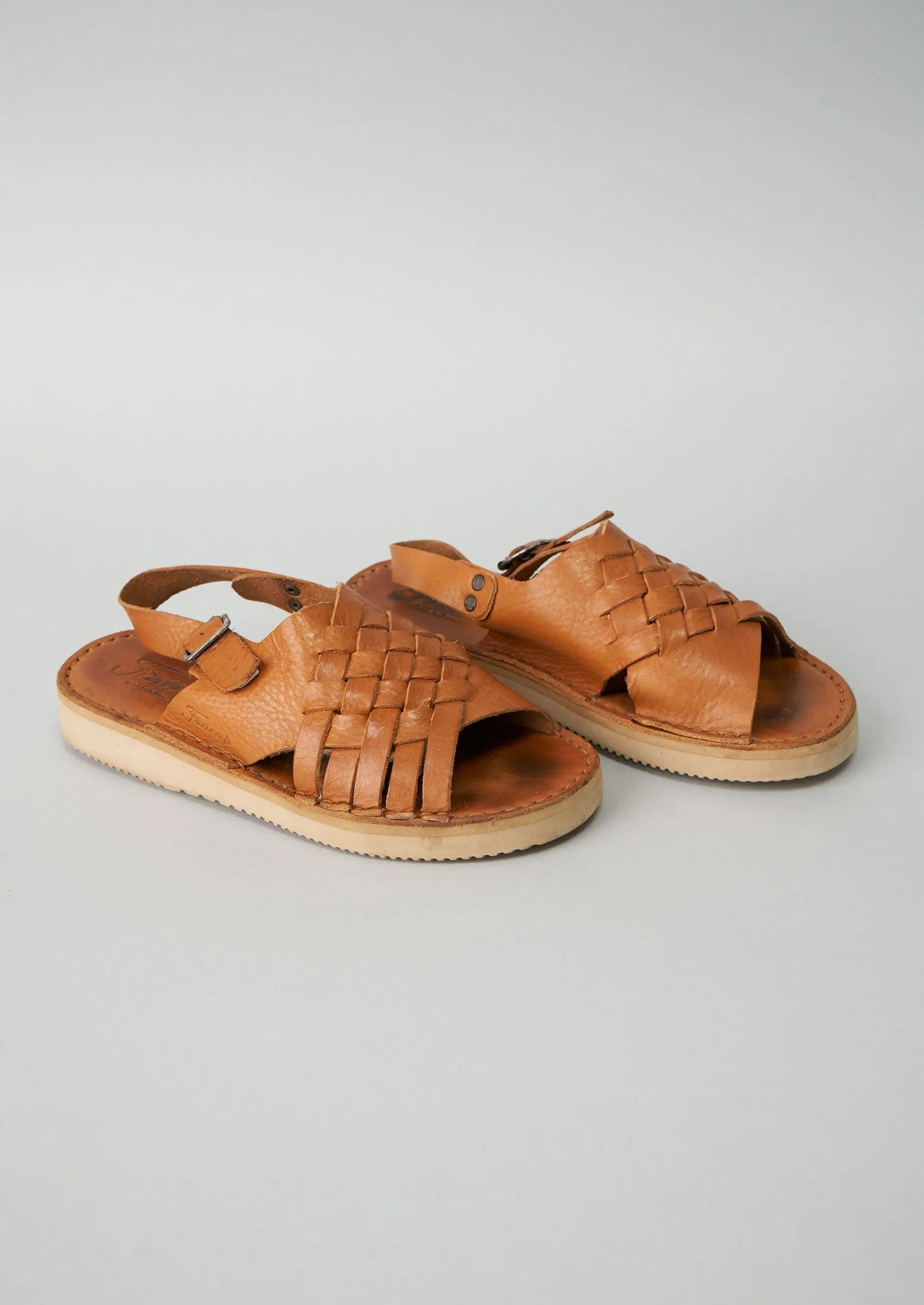 Reworn Fracap Woven Sandals Size 36 (021) | Miele sold by TOAST