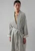Soft Double Faced Cotton Gown | Grey Melange/Soft Clay sold by TOAST