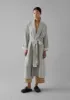 Soft Double Faced Cotton Gown | Grey Melange/Soft Clay sold by TOAST