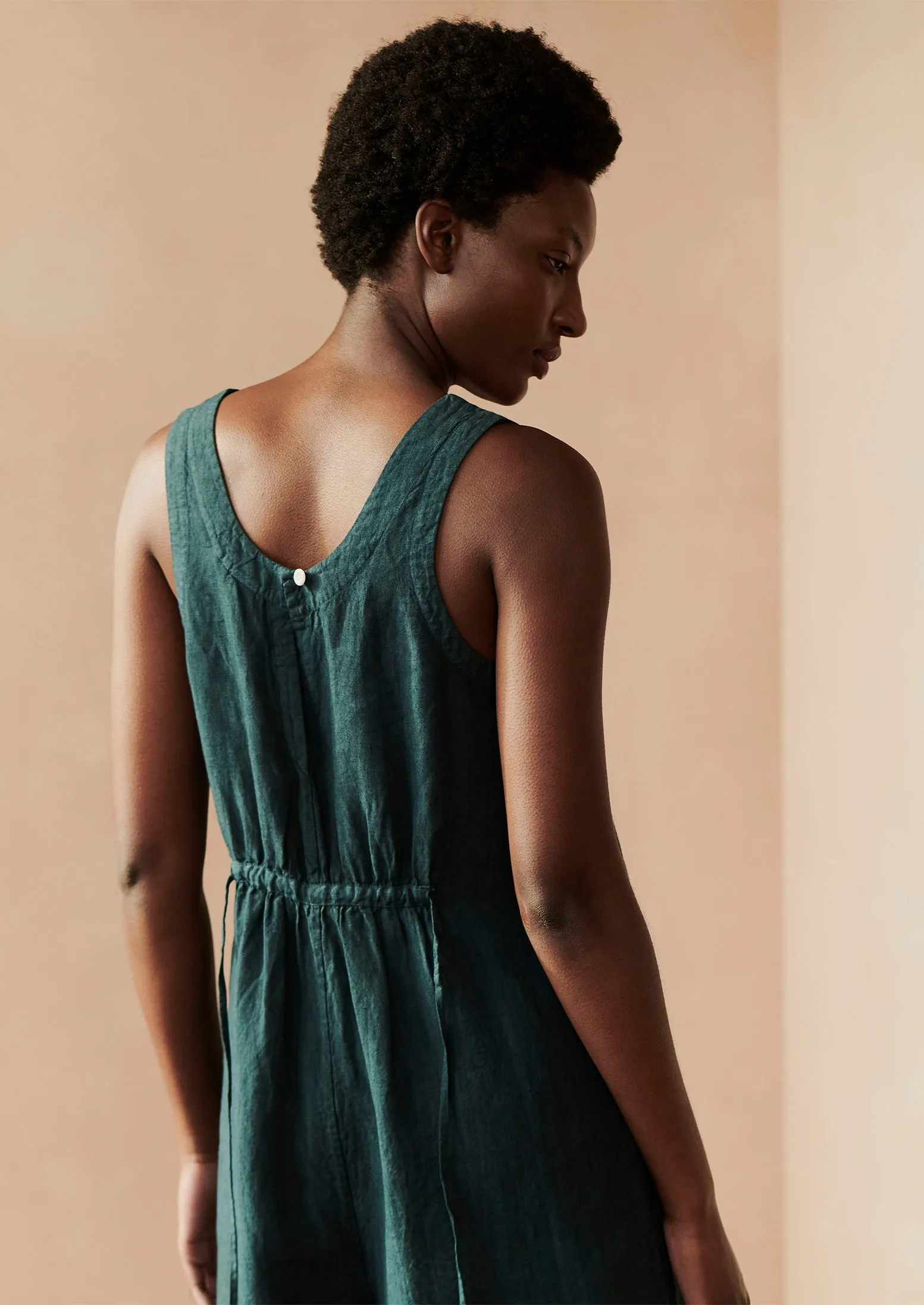 Garment Dyed Linen Short Jumpsuit | Puck sold by TOAST product image thumbnail 3
