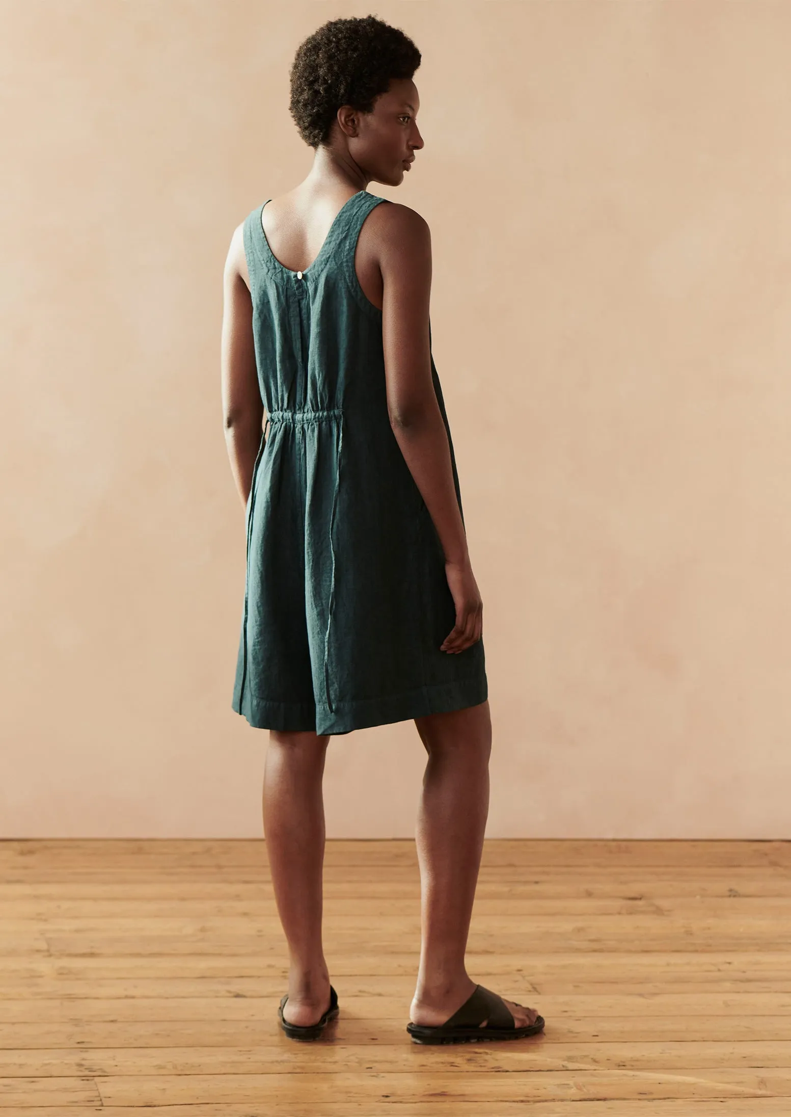 Garment Dyed Linen Short Jumpsuit | Puck sold by TOAST product image thumbnail 2