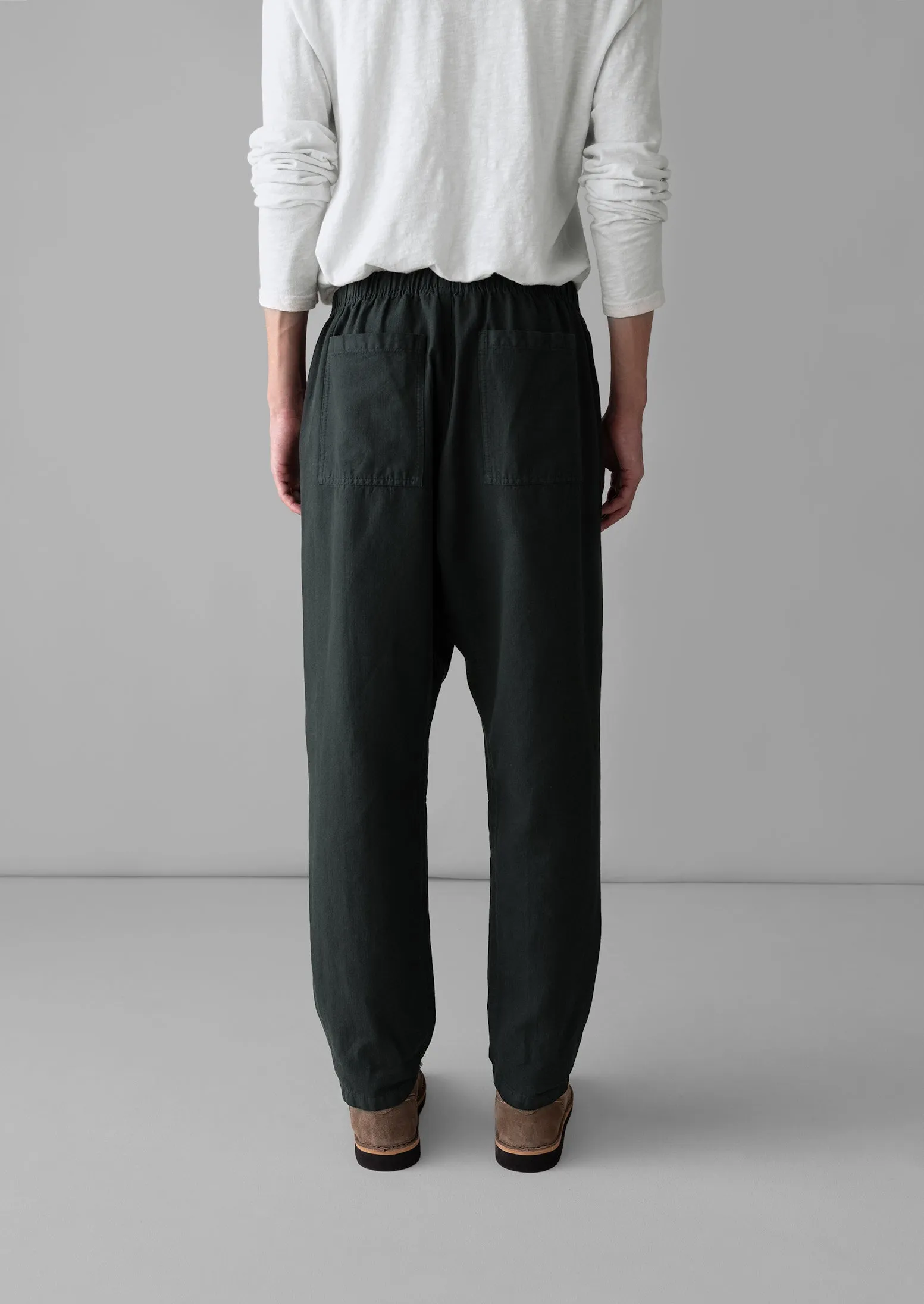 Garment Dyed Herringbone Trousers | Washed Black sold by TOAST product image thumbnail 4