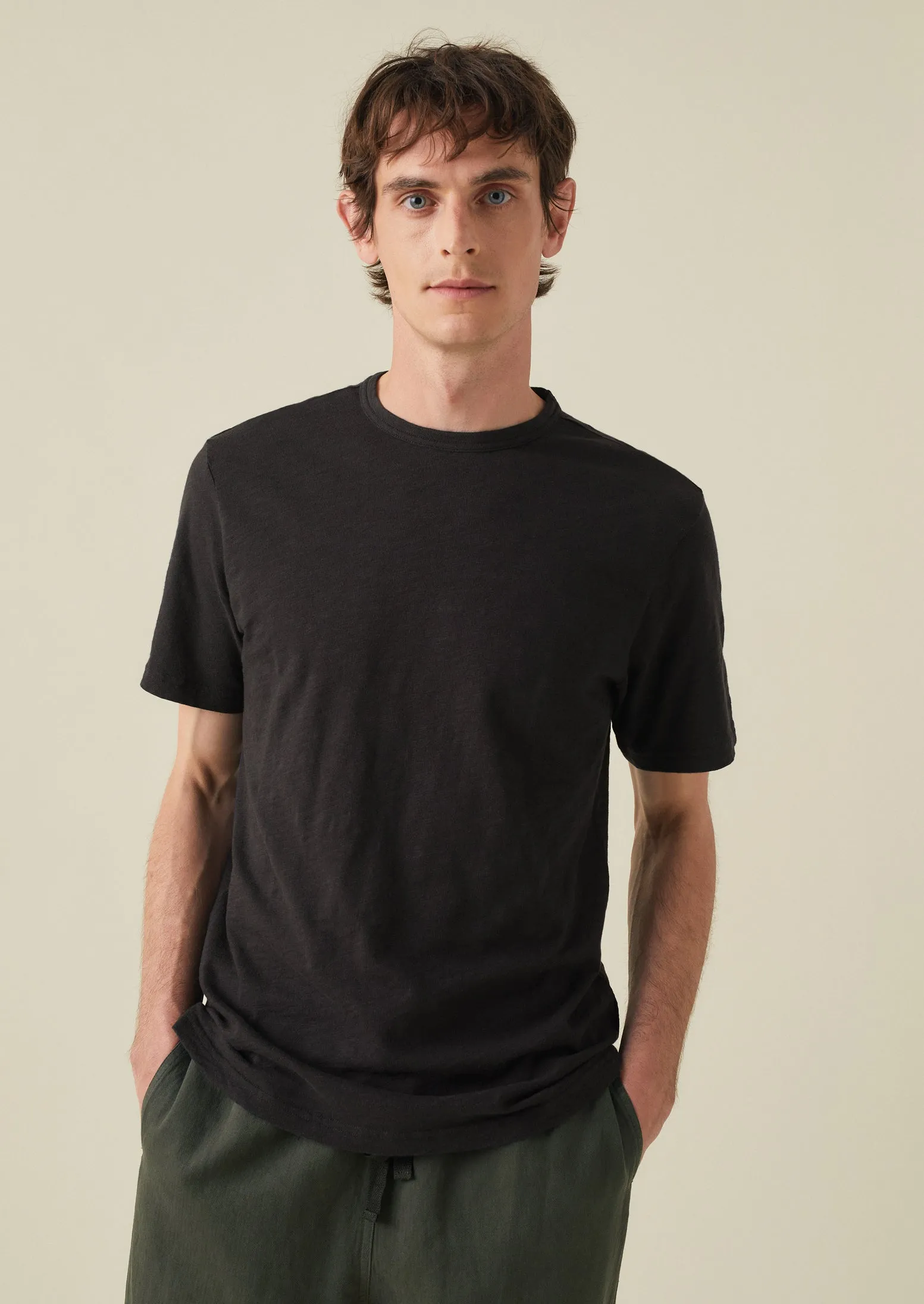 Theo Cotton Short Sleeve Tee | Carbon Black sold by TOAST product image thumbnail 2