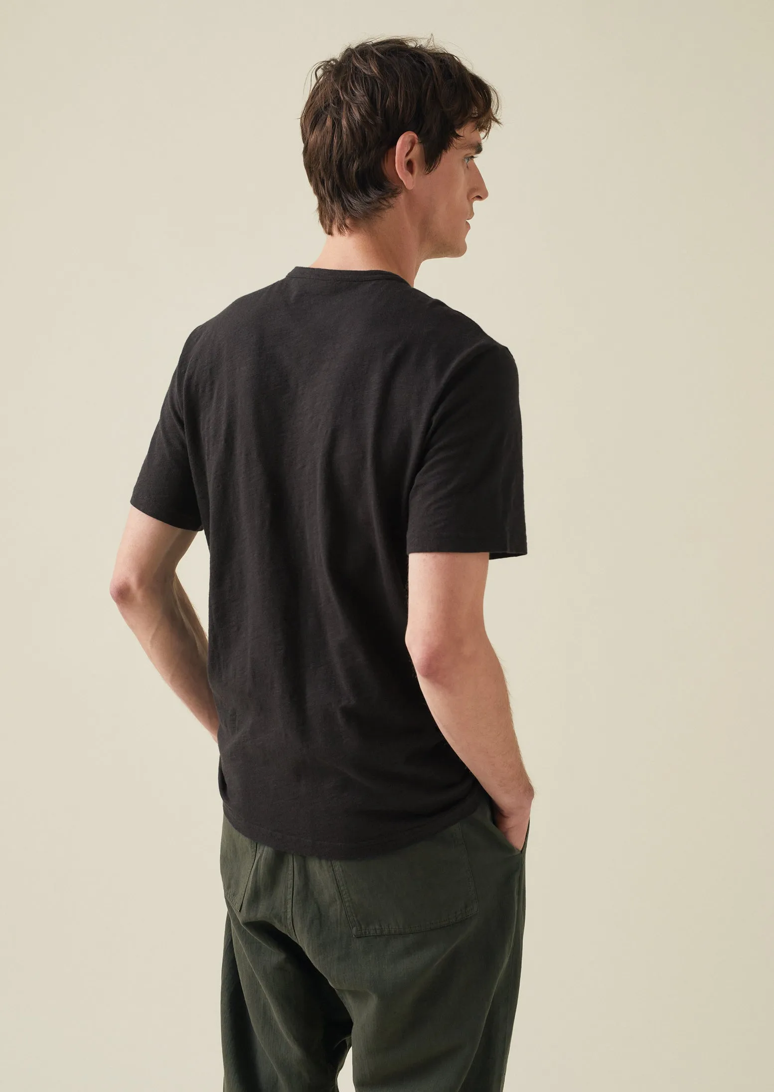 Theo Cotton Short Sleeve Tee | Carbon Black sold by TOAST product image thumbnail 3