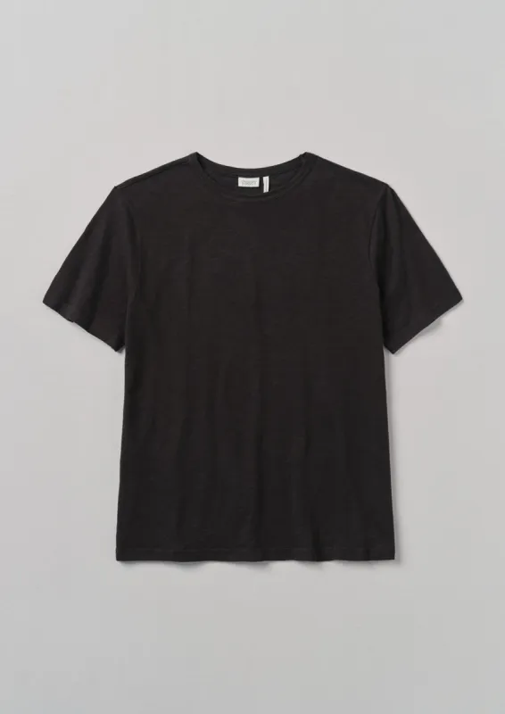 Theo Cotton Short Sleeve Tee | Carbon Black sold by TOAST